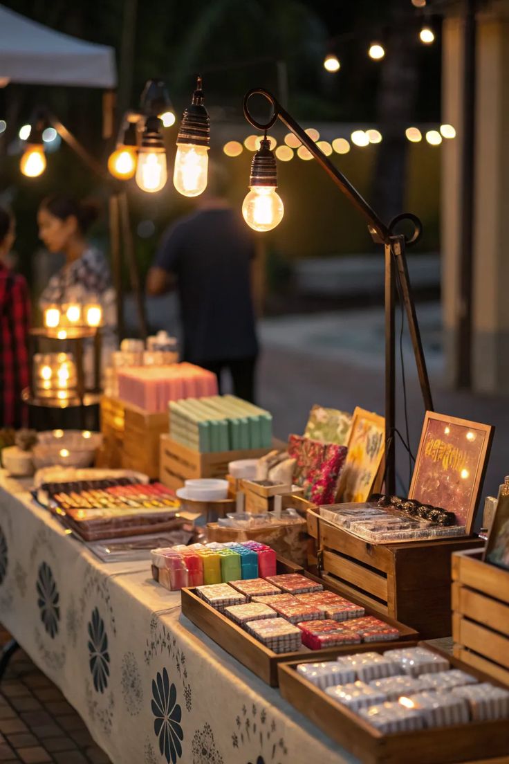 Home 15+ creative vendor table display ideas